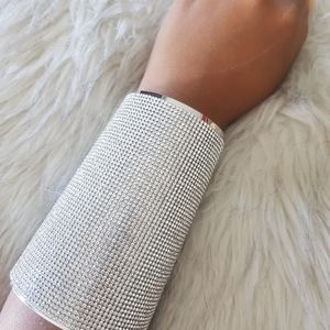 Silver long bracelet